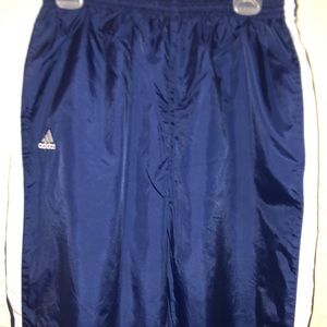 Mens Navy with white stripes 2XL Adidas track pants (jacket not included)